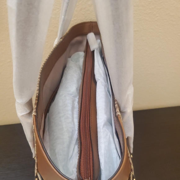 Michael kors Voyager Set Logo Jacquard East West Tote Shoulder Bag - Picture 13 of 14